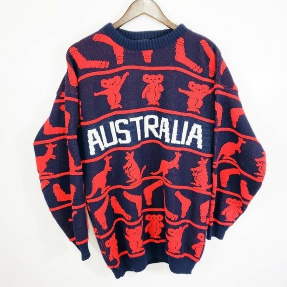 🫟 Dun Blue - Australian Made Crewneck Sweater, Size L